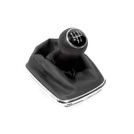 PAKCEEINC 1 pcs Chrome Gear Shift Knob 5 Speed Shift Knob Gaitor for 1999-2005 VW Mk4 Golf/GTI/R32 1999-2004 Mk4 Jetta/Bora
