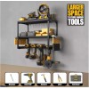 Amoowis Power Tool Organizer, Garage Shelving with 4 Drill Holder,