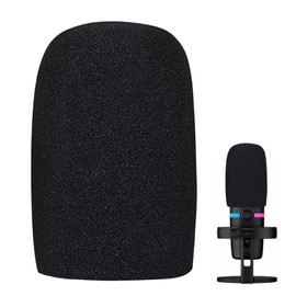 HANIUTTY Foam Microphone Protector, Professional Microphone Foam, Anti Wind Defense, Tight Windscreen Sponge, Pop Filter for Microphone Compatible with QuadCast S Mic MC8