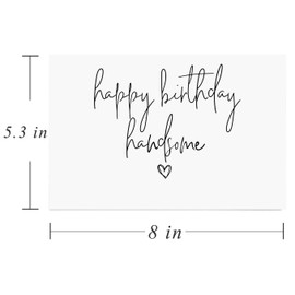 Gonzey Happy Birthday Handsome Cards for Boyfriend Husband Him