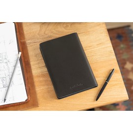 Gusti Buch Leder - Lahja Notizheft Notizbuch Skizzenbuch Gästebuch Tagebuch Schwarz Leder