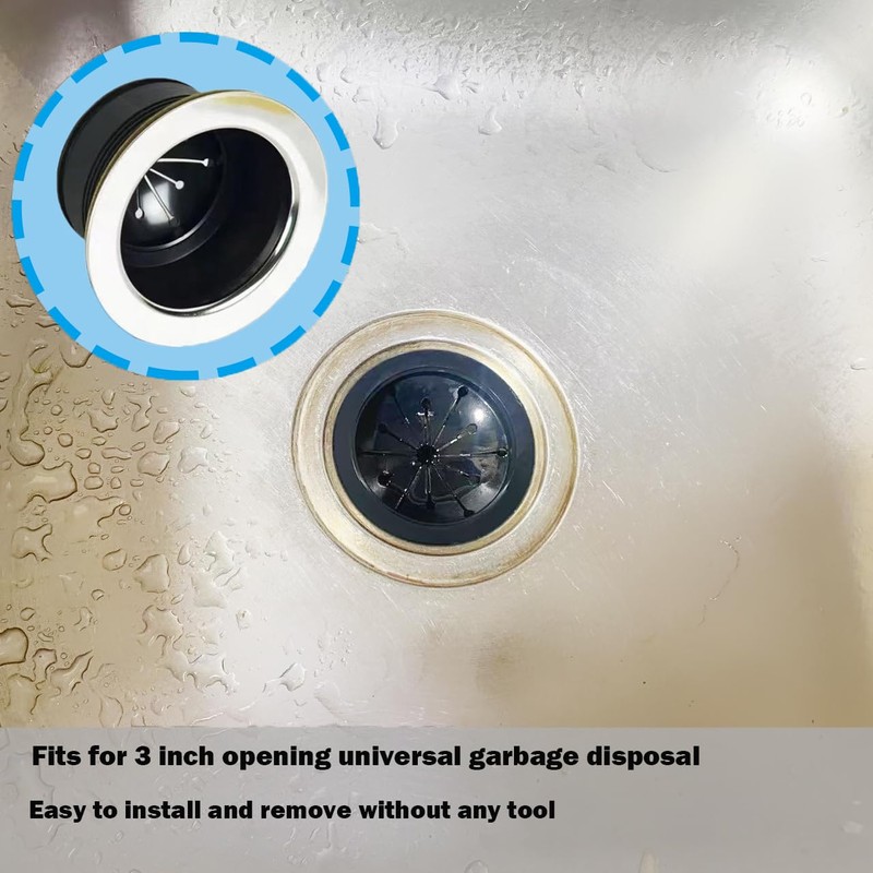 2 Pcs Garbage Disposal Splash Guard, Sink Replacement Splash Guard