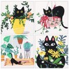 Myfelicity 4 Embroidery kit cat Pattern…