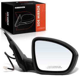 A-Premium Passenger Side Power Door Mirror Compatible with Nissan Altima 2019 2020 2021 2022 2023 - Non-Heated Manual Folding Black Outside Rear View Mirror - Replace# 96301-6CA0A, 963016CA0AA