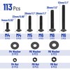Mr. Pen- Bolts, Nuts, and Washer Assortment Kit, 113 Pcs,