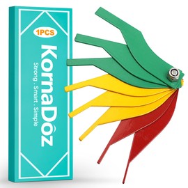 KornaDoz 8 Pcs Professional Brake Pad Measuring Tool Set, Color Coded SAE & Metric Gauges for Accurate Thickness Measurement, Essential Auto Mechanic Tool for Cars & Trucks