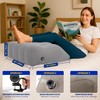 Inflatable Leg Elevation Wedge Pillow for Sleeping, Post Surgery Recovery,