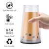 UOCAI Bubble Tea Cup, 16 oz Plastic Cup with Lid