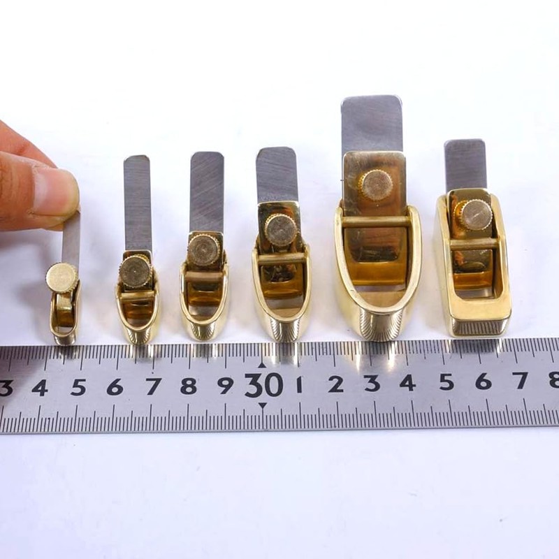 ModouString Brass Mini Planes,violin thumb plane,finger planes with Steel Blade