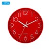 PATIKIL 12 Inch Wall Clock, Battery Operated Silent Non-Ticking Round