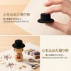 [ULTECHVO] 15pcs Black Flocked Mini Clown Hats Mini Plush Hat