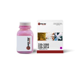 Laser Tek Services Compatible Toner Refill Kit Replacement for Dell 1230 330-3580/330-3014 High Yield Works with Dell 1230 1230c 1235 1235c Printers (Magenta, 1 Pack) - 1,000 Pages