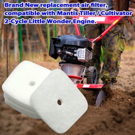 5 Pieces Replacement Air Filter for Mantis 7222 7222E 7222M 7225 7230 7234 7240 7920 7924 Tiller Cultivator