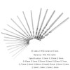Bestgle 20pcs 0.3-1.6mm Shank HSS Mini Micro Drill Bit Set