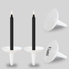 Candle Holder for Candlesticks - 50 Pcs Reusable Plastic Protector