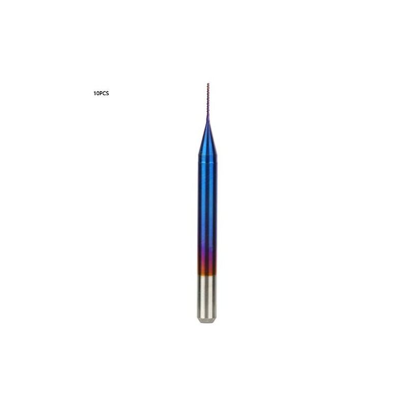 10pcs Cone Milling Cutter Burrs Tungsten Carbide End Mill for