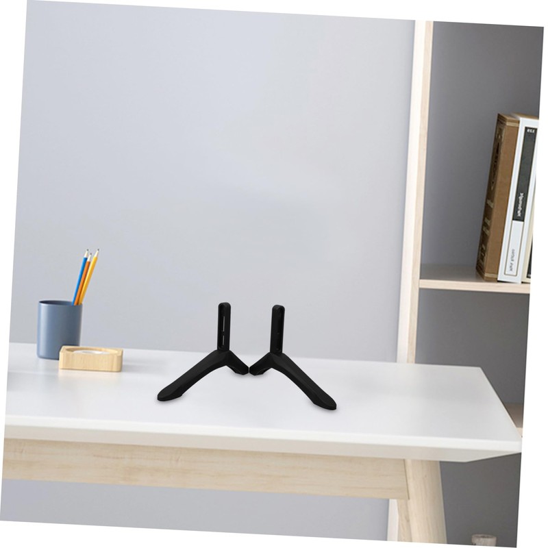 WHAMVOX Sturdy Plastic Tv Stand for White Monitor Tv Legs
