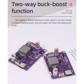 Aswalling 120W Two-Way Pd Fast Charging Module 4S Charging Treasure Module Circuit Board High Power Pd Fast Charging Boost/Buck