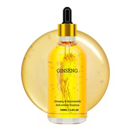 Ginseng Facial Serum, Ginseng Essence for Face Hydrating Deep Moisturizer to Smooth Skin for Women （3.4Floz/Pcs） (1Pcs)
