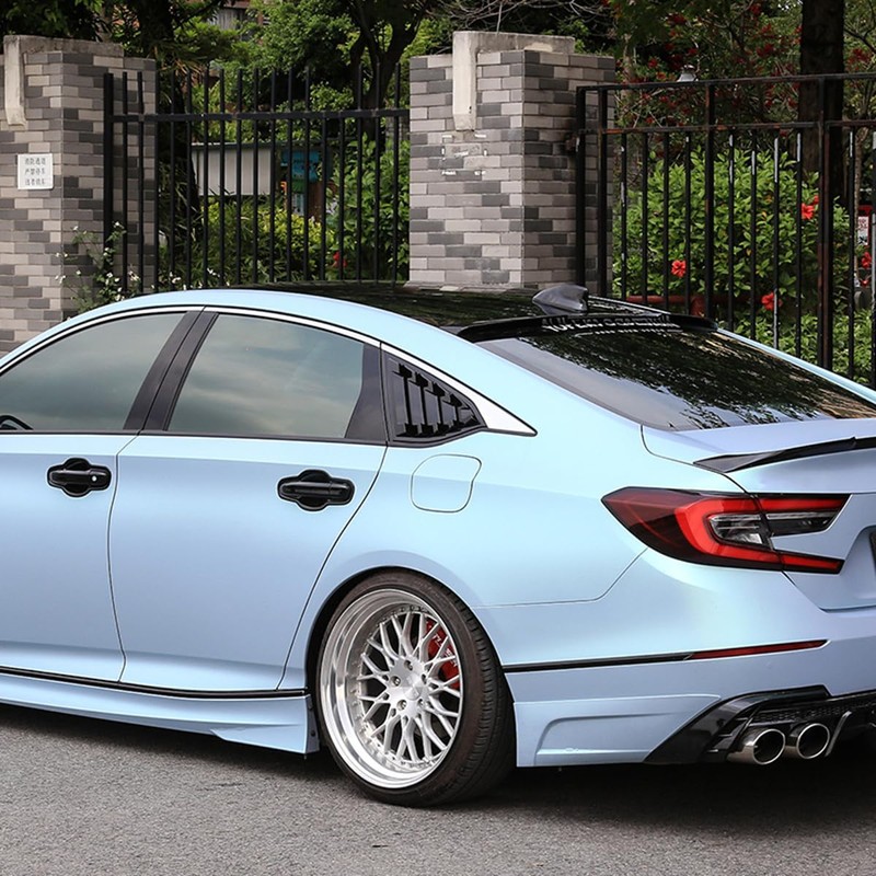 2X Sport Style Quarter Window Scoops Louvers for Honda Accord