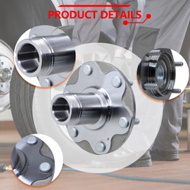 Front Wheel Hub Wheel Bearing Kit WH5170112W Compatible with 1999-2004 Tacoma 2.7L 1996-2001 4Runner 2000-2006 Tundra 2001-2007 Sequoia 2WD Only Replace NT517011 710571