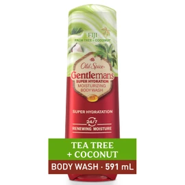 Old Spice Super Hydration Men's Body Wash, Fiji with Palm Tree + Coconut, 24/7 Renewing Moisture, Gentle On Skin, Most Moisturizing Body Wash, 591 mL