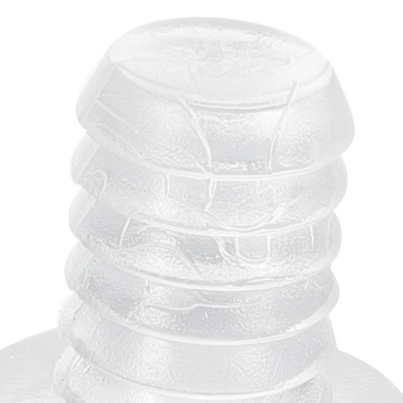 Baluue 100pcs Furniture Edge Bumpers Round Rubber Door Stopper Glass