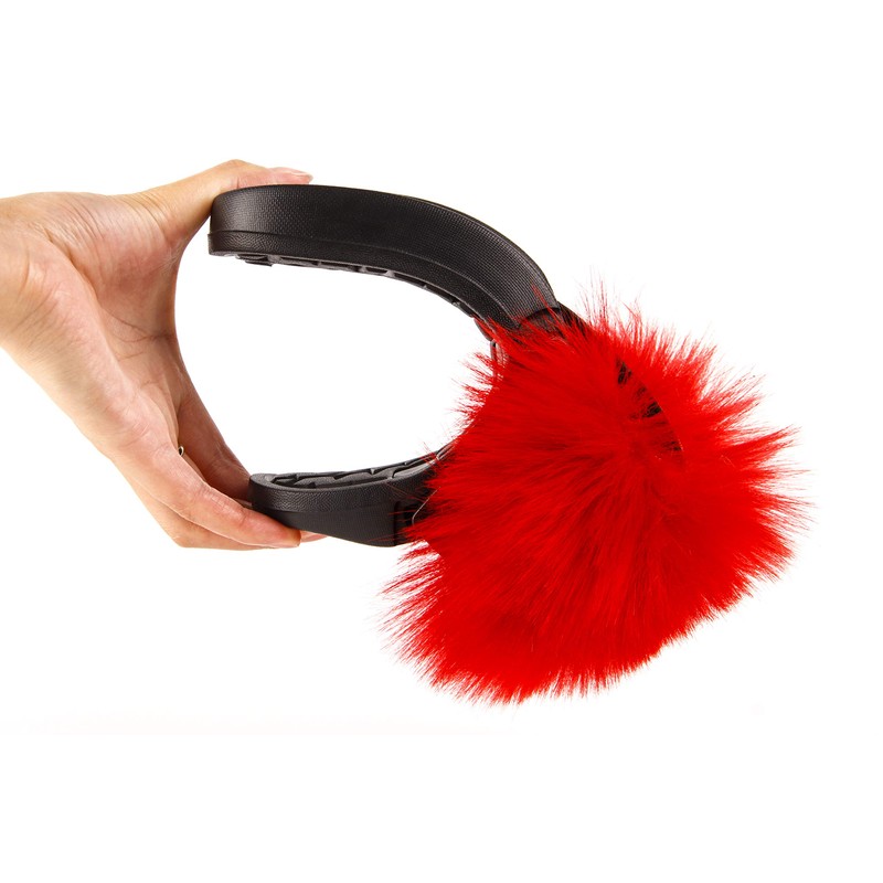 Hangrui Women's Faux Fur Slides, Open Toe Cute, Comfortable Fluffy