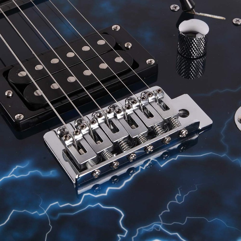 Electric Guitar with Gig Bag,Straps,Picks,Power Cord,Tremolo Arm Set for for