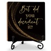Black Gold Wood Sign for Office Table Shelf Desk Decor,