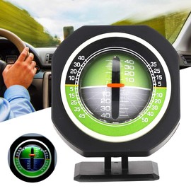 Universal Car Inclinometer, Luminous Car Inclinometer ABS Adjustable Inclinometer Balancer Measurement