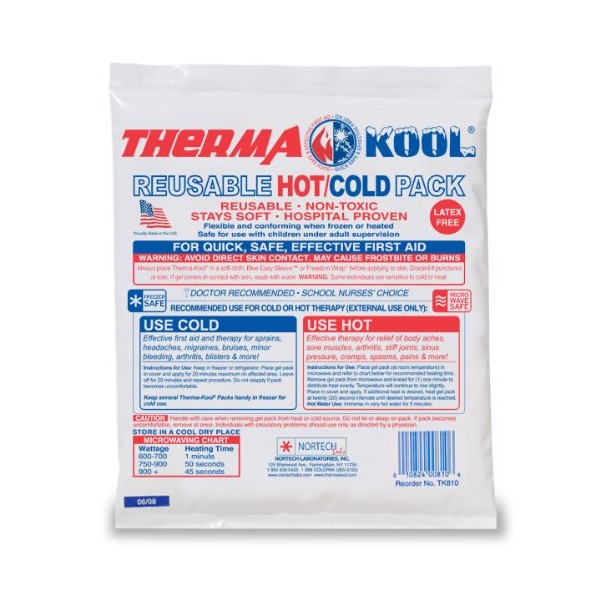 Therma Kool Reusable Hot & Cold Therapy Gel Pack, 12 Pack, 8" x 10"