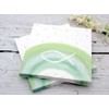 Unbekannt Napkins Fish Green Rainbow Table Decoration Communion Confirmation Christening