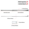 homdiy 2 Pcs Bottom Mount Centered Drawer Slides for Cabinet