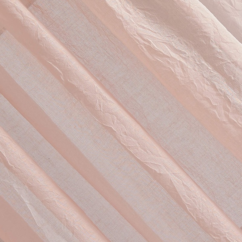 No. 918 Tayla Crushed Texture Semi-Sheer Rod Pocket Curtain Panel,