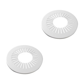 CAcoverVA Flange Pipe Cover Decoration, 2.36 to 3.07 in (60-78mm) PP Plastic Escutcheon Collar Water Pipe Drain Line Cover, Plumbing Cover Plates for Wall Pipe Tube Decor, White, 2 Pieces