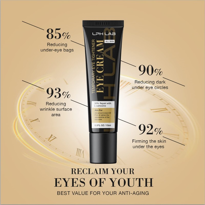 LPH LAB Temporary Eye Tightener Eye Cream, Instant Reduces Under-Eye
