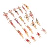 20-Pack 1.4 inch Miniature Beach Swimsuits People Figures Model Train