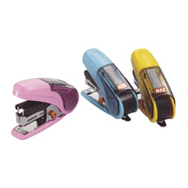 マックス ホッチキス サクリキッズ 20枚とじ 予備針100本収納 ブルー HD-10NLCK/B