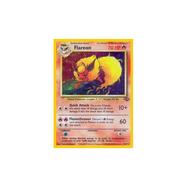 Pokemon - Flareon (3) - Jungle - Holo