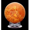 Generic Venus Globe, 12 inches, Orange, Acrylic Base, Celestial Map