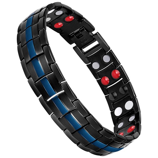 Jeracol Magnetic Bracelets for Men, Titanium Steel Magnetic Brazaletes with