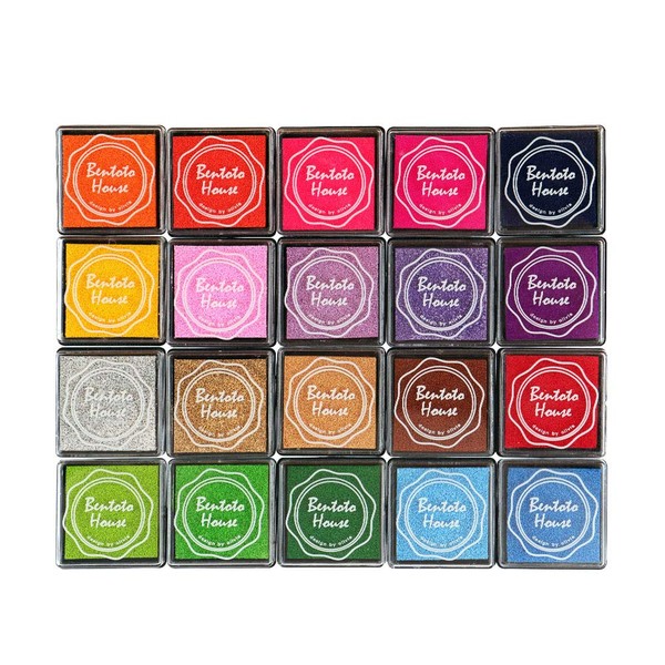 Dizdkizd Finger Craft Ink Pads, 20 Colors Craft Ink Pads