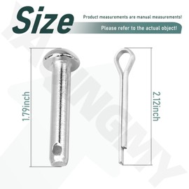 8 Pack 90757-767-000 & 94201-30450 Pin and Split Cotter Pin Replacement Compatible with Hon-da Snowblowers