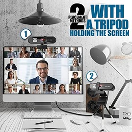 Web Camera Webcam 2K 25601440 Full HD with Microphone Auto Focus Web Camera Meeting for Laptop Desktop PC Computer Mini CAM Accessories for Gaming... 
