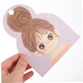 STOBOK 100pcs Hair Band Packaging Card Kraft Paper Jewelry Cards Hair Bow Cards Rectangular Paper Cardboard Jewelry Packaging Card Bracelet Packaging Card Girl Hair Clip Child