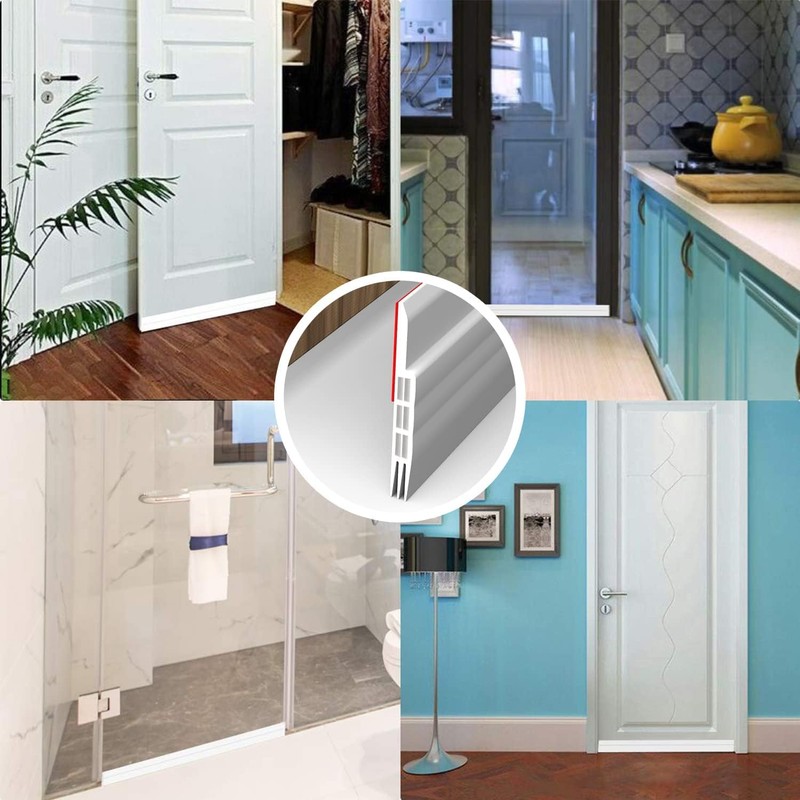 Guardapolvo para Puerta 2pzs,Cubre Polvo para Puerta de 3 Capas