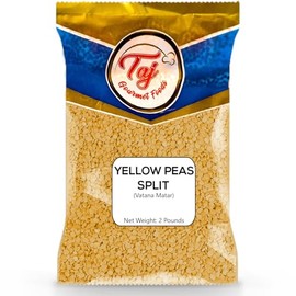 TAJ Yellow Peas Split 2-Pounds | Vatana Split | Vatana, Matar