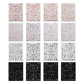 16 Love Nail Stickers, Nail Decorations, Diy Nail Art Materials, Fashionable Nail Stickers.