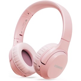 KONNAO Kinder Kopfhörer Wireless 60H, Faltbare On Ear Kopfhörer mit MIC, Lautstärkebegrenzer 85dB/94dB Drahtlose Kopfhörer, Over-Ear Kopfhörer für Kinder Erwachsene Schule Online Class Reisen